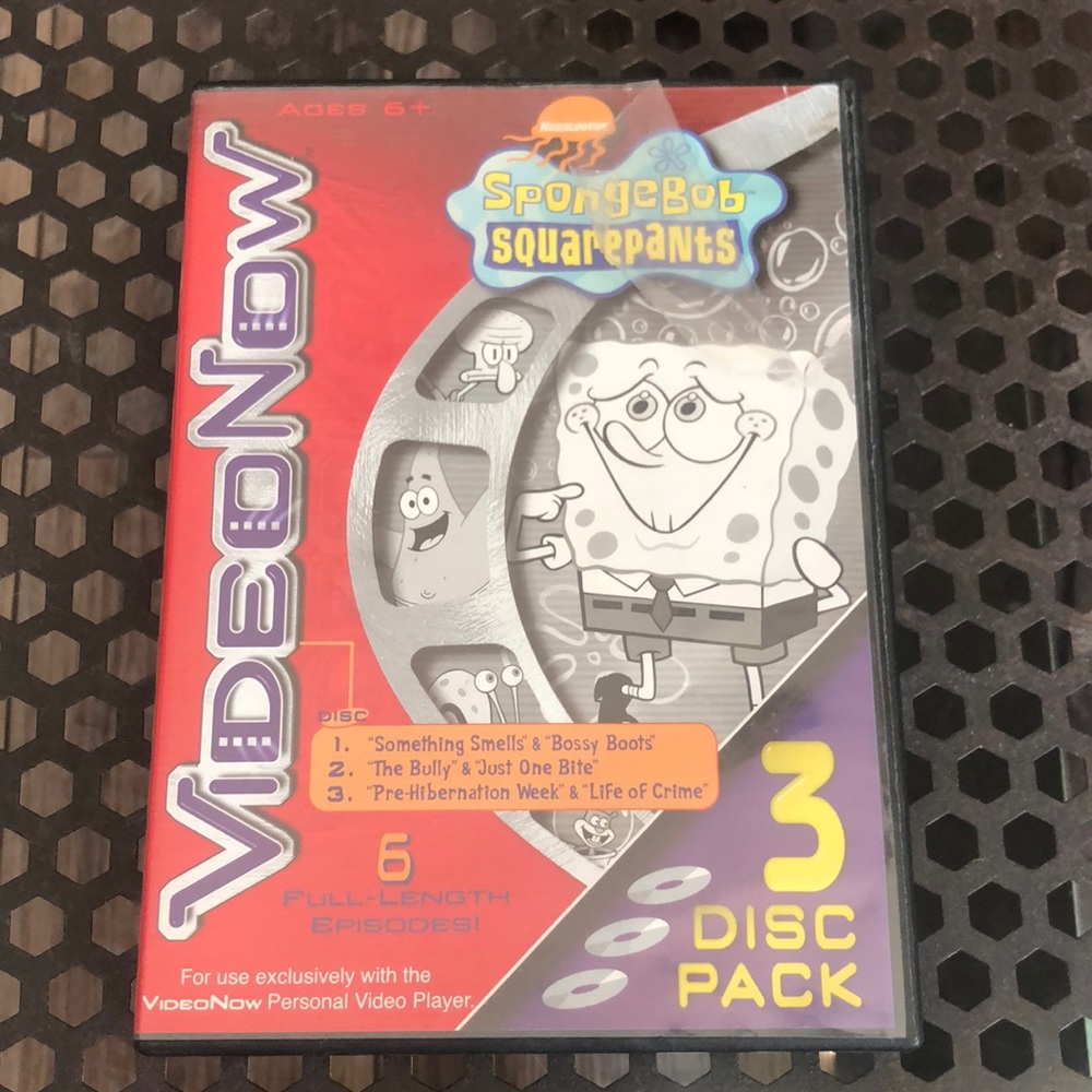 VideoNow 3 Disc Pack SpongeBob SquarePants